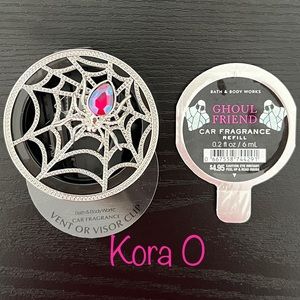 BBW Spider Web Visor Clip & Fragrance Holder